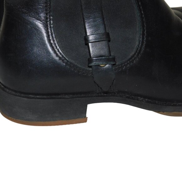Ecco Saunter Black Leather Mid Cut Ankle Chelsea Boots Size 39 US Size 8-8.5 - Picture 6 of 14